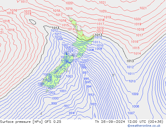 GFS 0.25: чт 26.09.2024 12 UTC