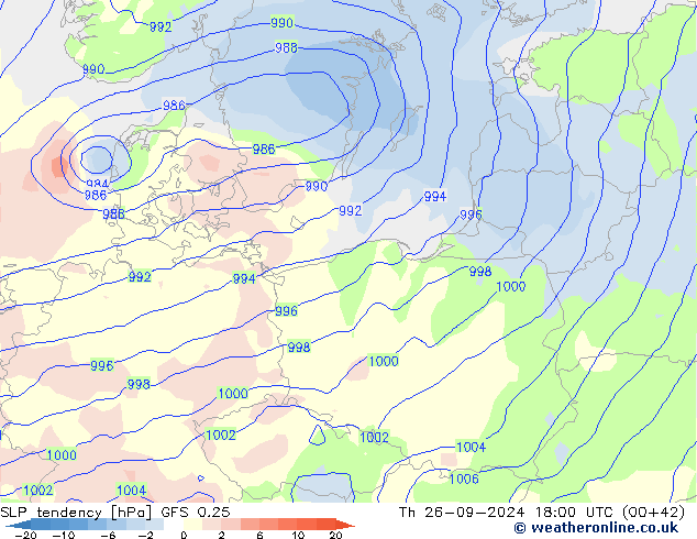 Y. Basıncı eğilimi GFS 0.25 Per 26.09.2024 18 UTC