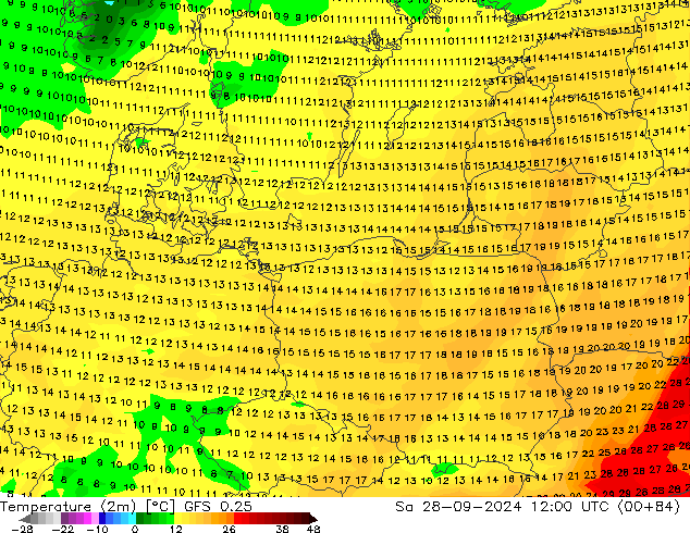 GFS 0.25: Sa 28.09.2024 12 UTC