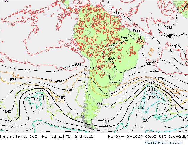 GFS 0.25: Mo 07.10.2024 00 UTC