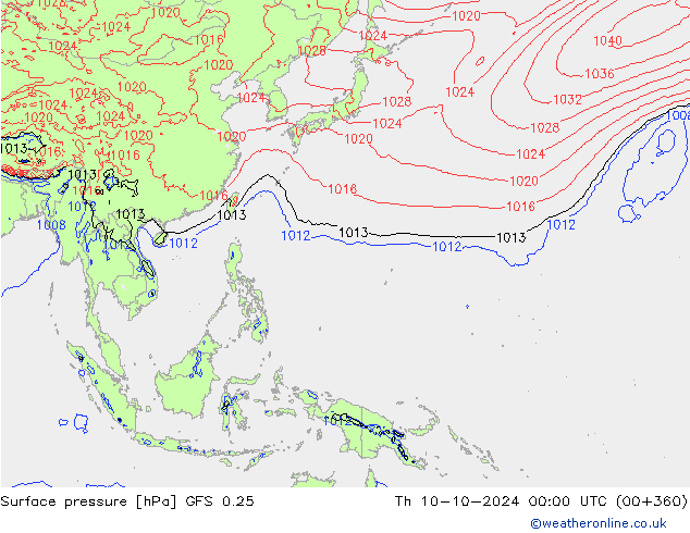      GFS 0.25  10.10.2024 00 UTC