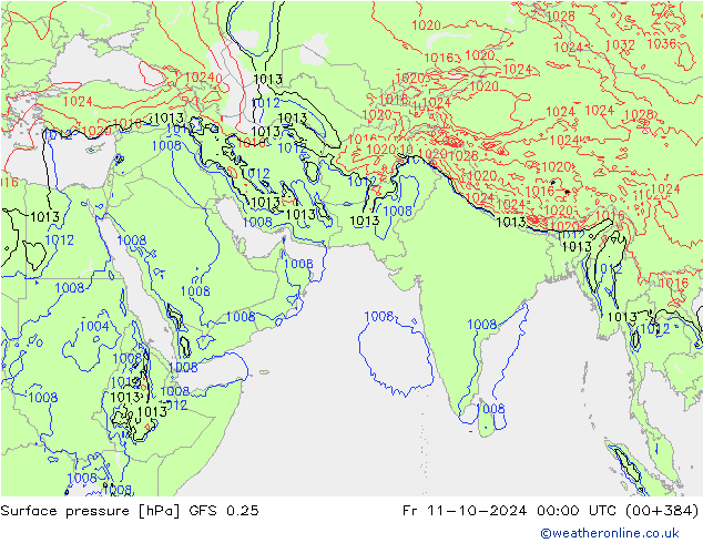 GFS 0.25: Fr 11.10.2024 00 UTC