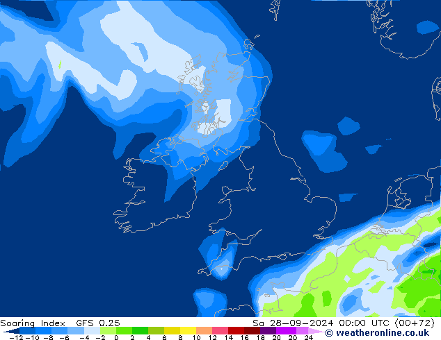 Soaring Index GFS 0.25 sam 28.09.2024 00 UTC