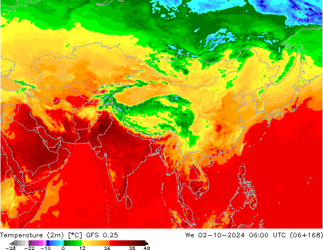 GFS 0.25: wo 02.10.2024 06 UTC