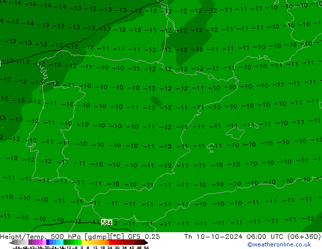 GFS 0.25: Th 10.10.2024 06 UTC