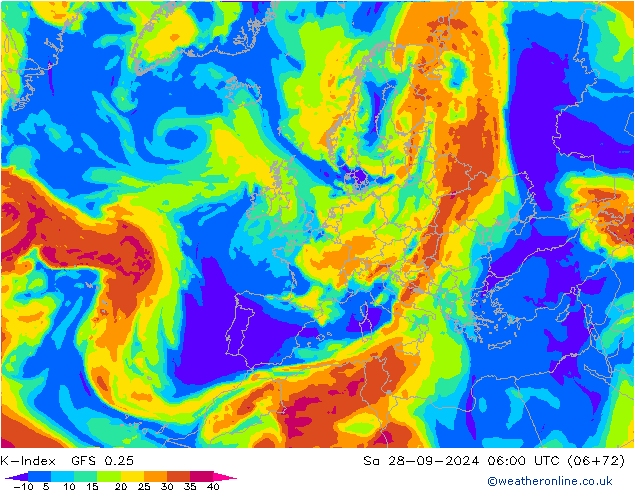 K-Index GFS 0.25 Sa 28.09.2024 06 UTC