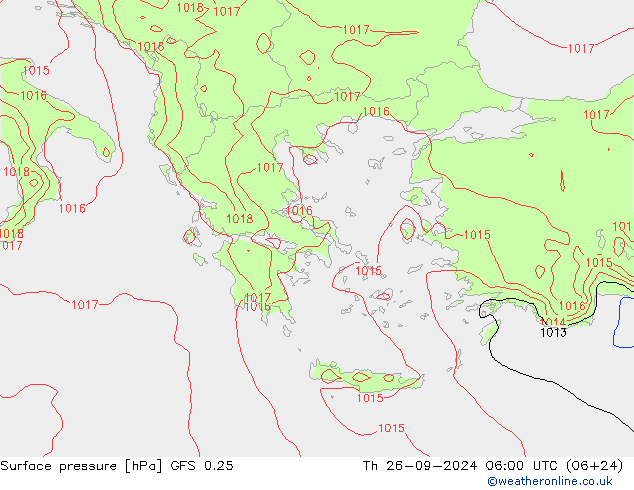 GFS 0.25: Th 26.09.2024 06 UTC