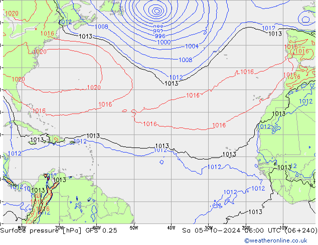 GFS 0.25: So 05.10.2024 06 UTC