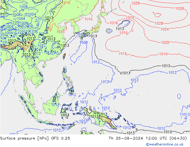 GFS 0.25: do 26.09.2024 12 UTC