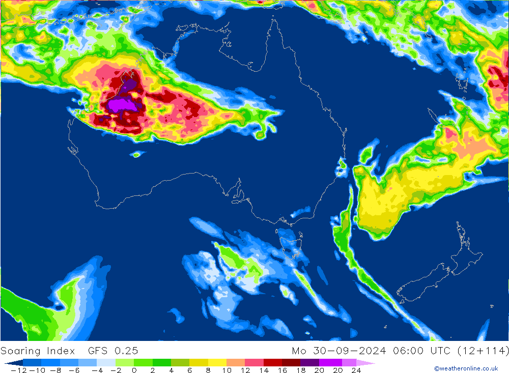 Soaring Index GFS 0.25 Mo 30.09.2024 06 UTC