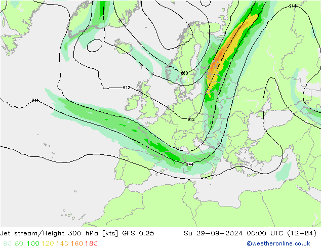 джет GFS 0.25 Вс 29.09.2024 00 UTC