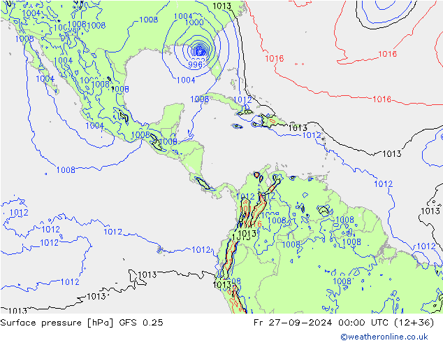 GFS 0.25:  27.09.2024 00 UTC