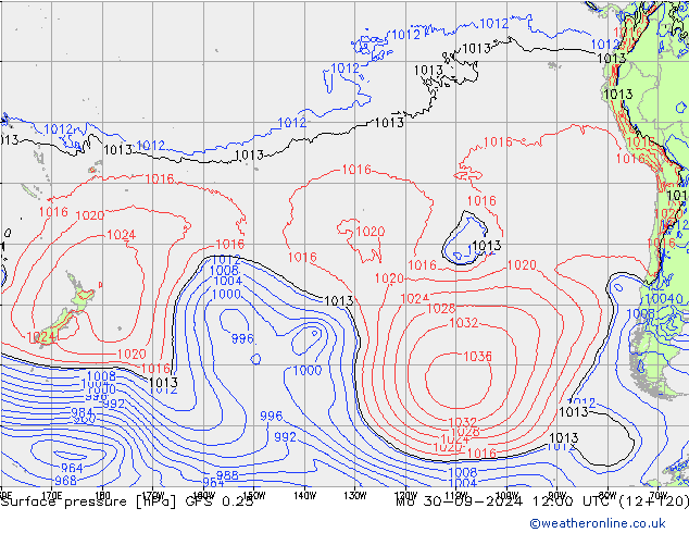 GFS 0.25: Mo 30.09.2024 12 UTC