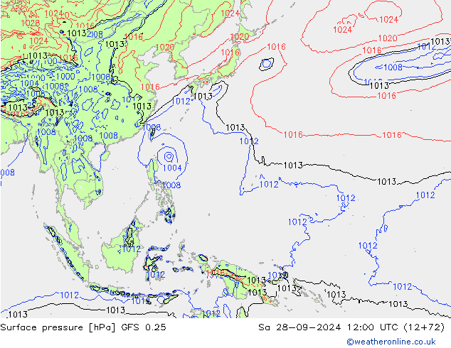 GFS 0.25: сб 28.09.2024 12 UTC