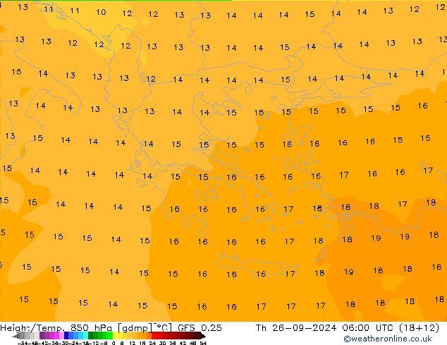 Z500/Rain (+SLP)/Z850 GFS 0.25 Do 26.09.2024 06 UTC