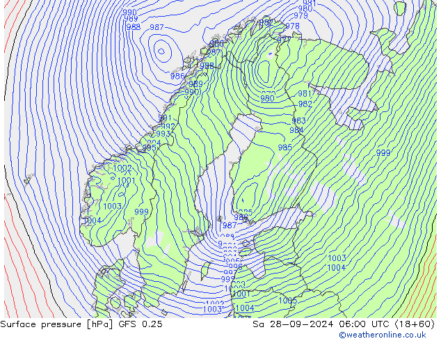 GFS 0.25:  28.09.2024 06 UTC