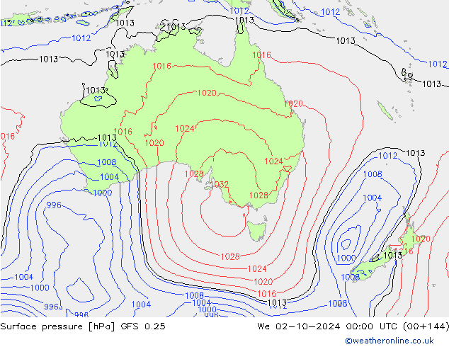 GFS 0.25: St 02.10.2024 00 UTC