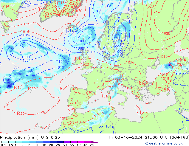 GFS 0.25: Do 03.10.2024 00 UTC