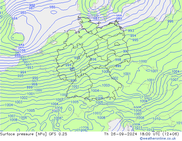 GFS 0.25: Th 26.09.2024 18 UTC