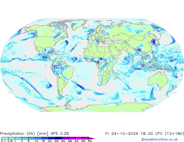 Z500/Rain (+SLP)/Z850 GFS 0.25 vie 04.10.2024 00 UTC