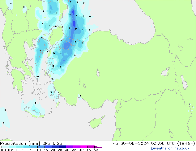 GFS 0.25: Po 30.09.2024 06 UTC