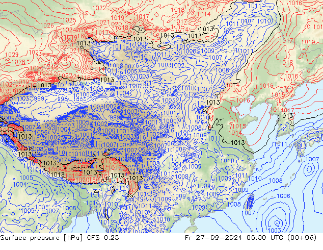 GFS 0.25: pt. 27.09.2024 06 UTC