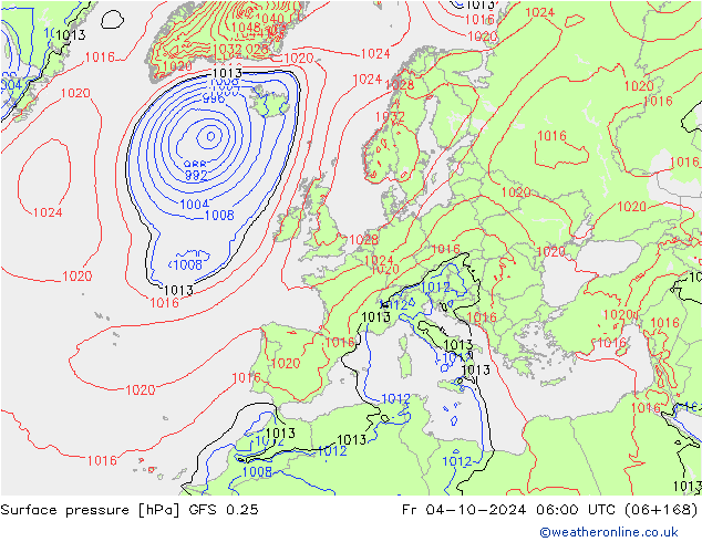 GFS 0.25: 星期五 04.10.2024 06 UTC