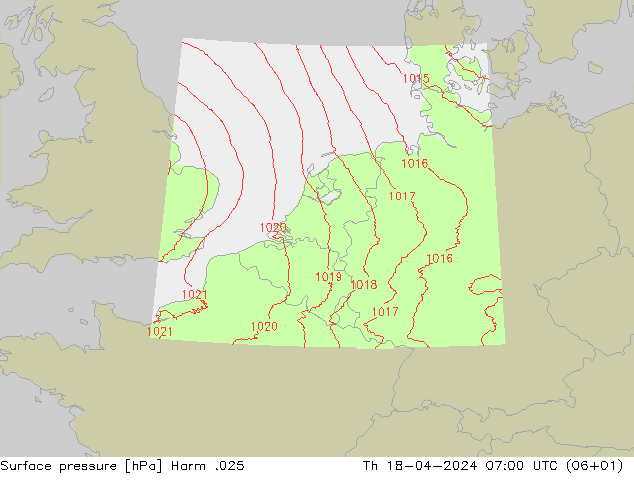 Luchtdruk (Grond) Harm .025 do 18.04.2024 07 UTC