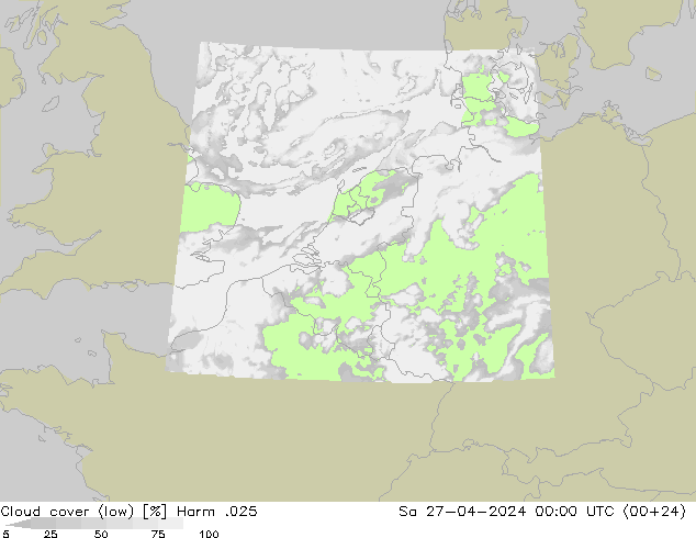 Nubi basse Harm .025 sab 27.04.2024 00 UTC