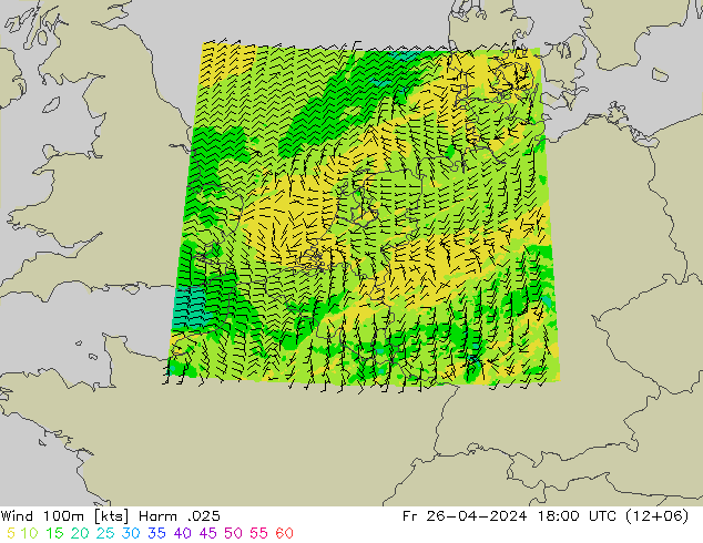 Wind 100m Harm .025 Fr 26.04.2024 18 UTC