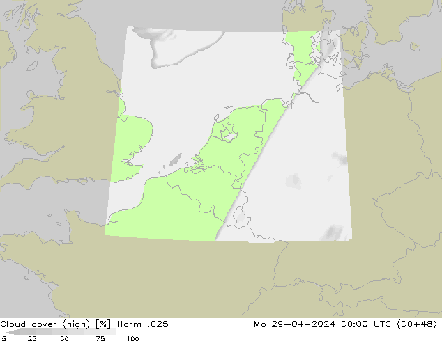 Nuages (élevé) Harm .025 lun 29.04.2024 00 UTC