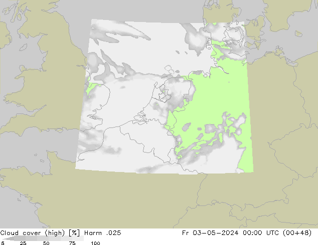 Bulutlar (yüksek) Harm .025 Cu 03.05.2024 00 UTC