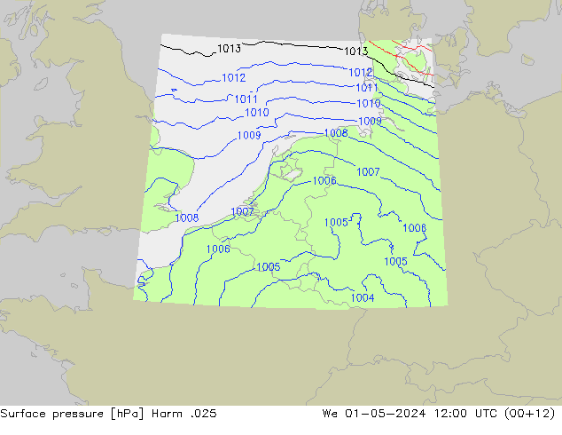 pression de l'air Harm .025 mer 01.05.2024 12 UTC