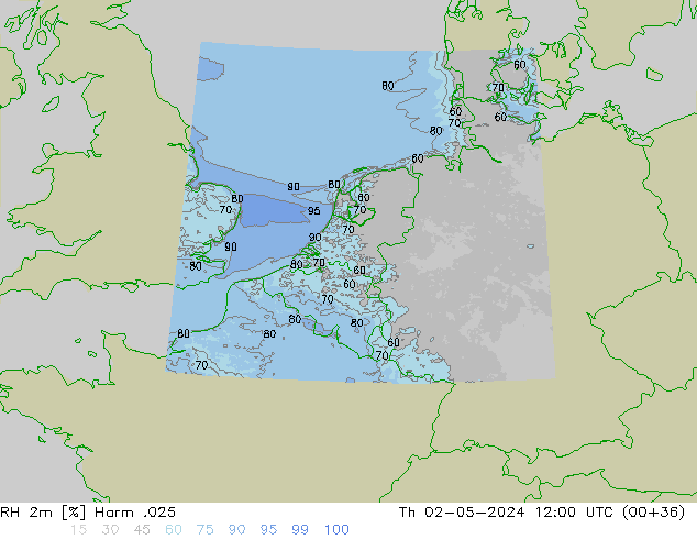 RH 2m Harm .025 Th 02.05.2024 12 UTC