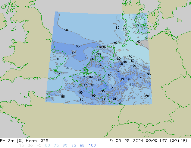 RH 2m Harm .025 Sex 03.05.2024 00 UTC