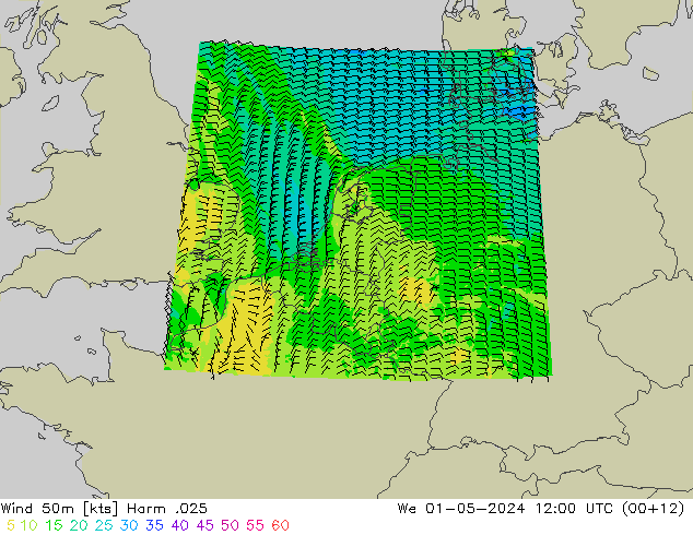 Wind 50m Harm .025 St 01.05.2024 12 UTC