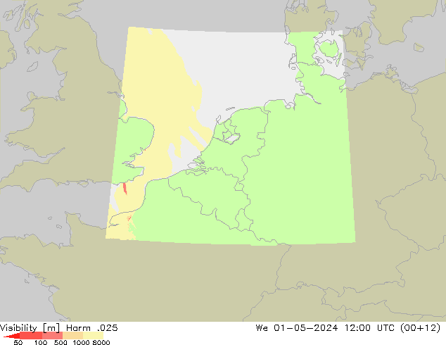 Sichtweite Harm .025 Mi 01.05.2024 12 UTC