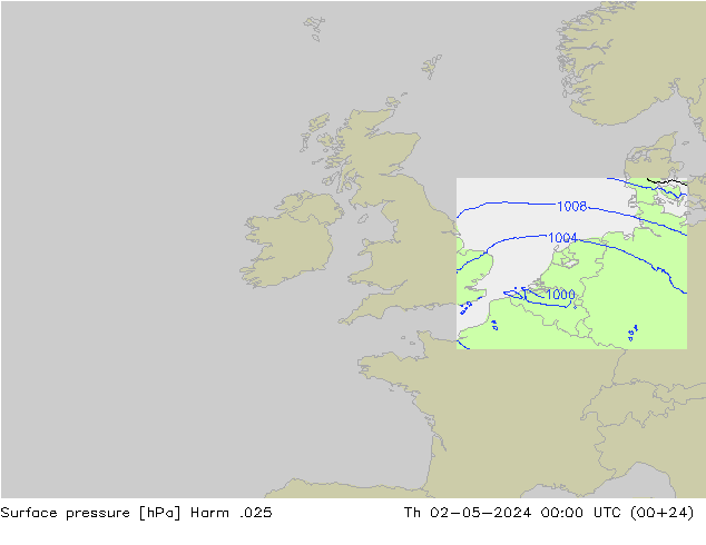 Surface pressure Harm .025 Th 02.05.2024 00 UTC