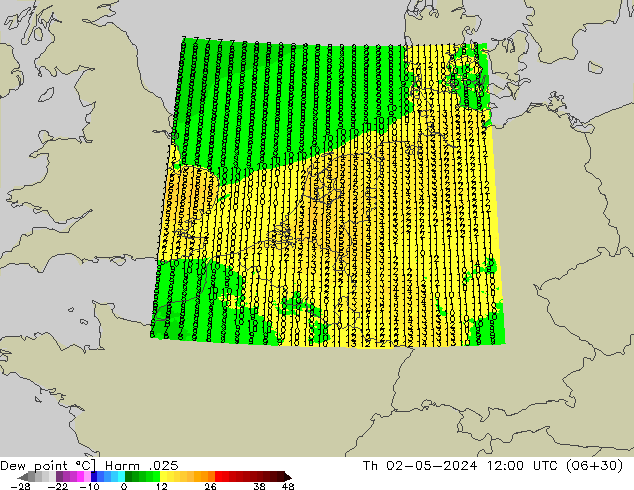 Dew point Harm .025 Th 02.05.2024 12 UTC