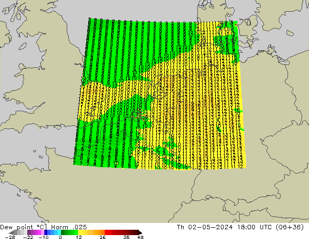 Dew point Harm .025 Th 02.05.2024 18 UTC