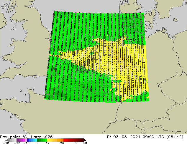 Taupunkt Harm .025 Fr 03.05.2024 00 UTC