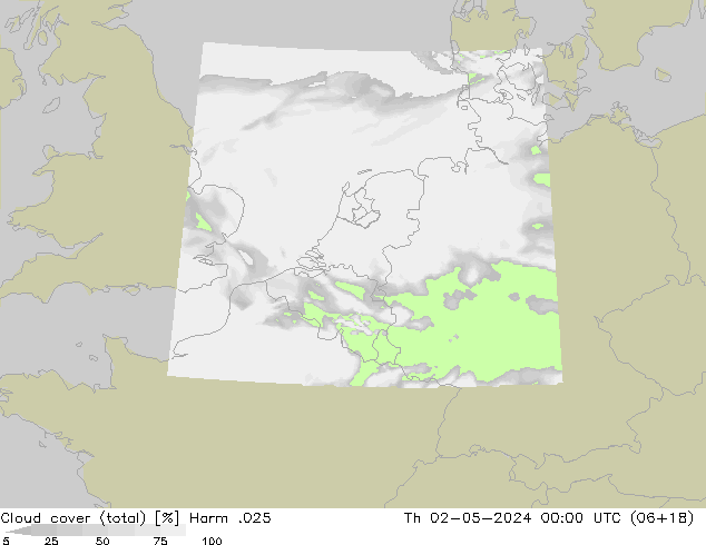 Bulutlar (toplam) Harm .025 Per 02.05.2024 00 UTC