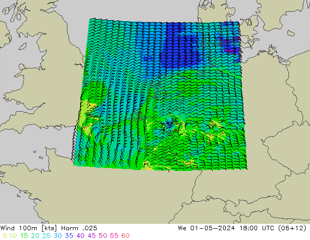 Wind 100m Harm .025 We 01.05.2024 18 UTC