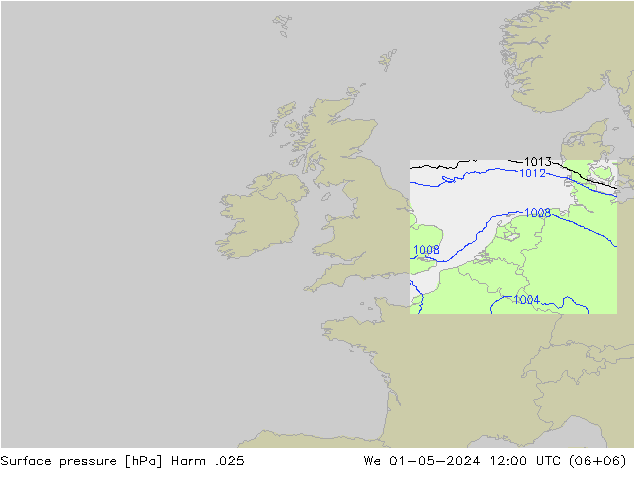 Luchtdruk (Grond) Harm .025 wo 01.05.2024 12 UTC