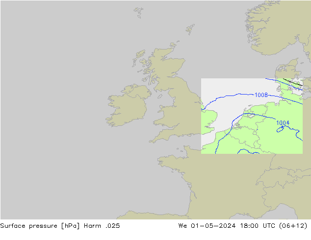 Atmosférický tlak Harm .025 St 01.05.2024 18 UTC