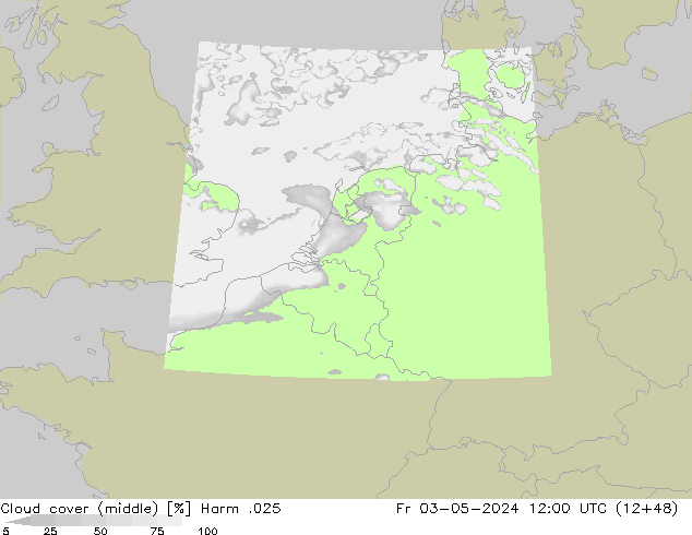 oblačnosti uprostřed Harm .025 Pá 03.05.2024 12 UTC