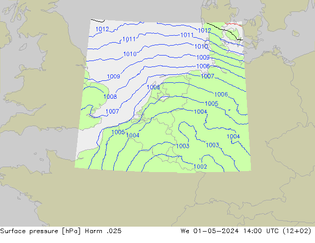 Bodendruck Harm .025 Mi 01.05.2024 14 UTC