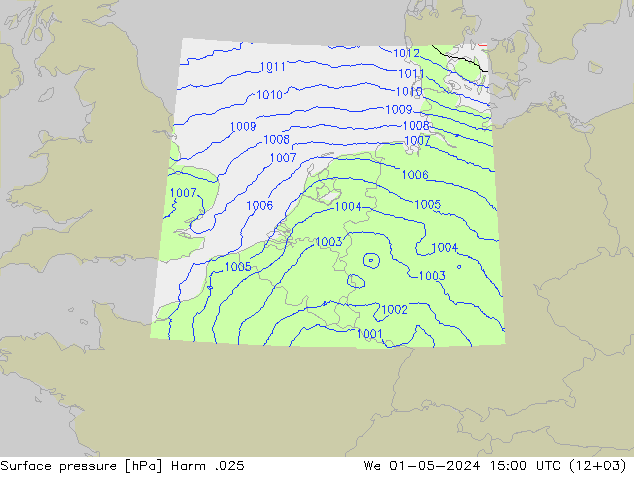 Luchtdruk (Grond) Harm .025 wo 01.05.2024 15 UTC