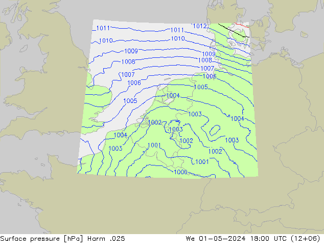 Luchtdruk (Grond) Harm .025 wo 01.05.2024 18 UTC