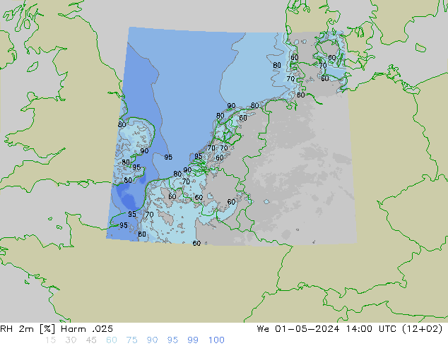 RH 2m Harm .025 Mi 01.05.2024 14 UTC